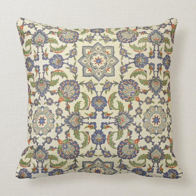 Wall tiles of Qasr Rodouan, from 'Arab Art as Seen Throw Pillows