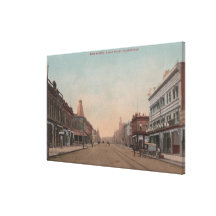Walla Walla, WA - View of Main St. Stretched Canvas Print