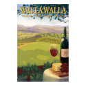 Walla Walla, WA Wine Country - Travel Poster posters by LanternPress Walla Walla, WA Wine Country - Travel Poster posters