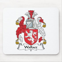 Wallace Family Crest Mouse Mats