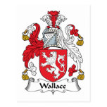 Wallace Family Crest Postcard