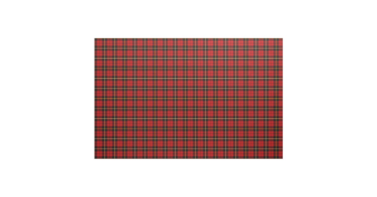 Wallace Tartan Print Fabric | Zazzle