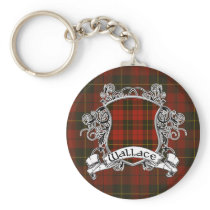 Wallace Tartan Shield Key Chain