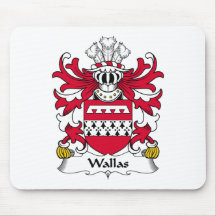 Wallas Family Crest Mouse Pad