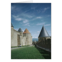 Walled-city of Carcassone, France cards by VintageImagesbyV Walled-city of Carcassone, France cards