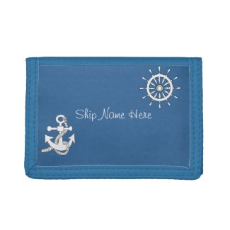 Wallet (std) - Ship Helm and Anchor
