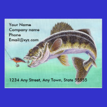 WALLEYE Business Card Template business cards