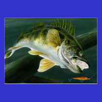 WALLEYE Business Card Template business cards
