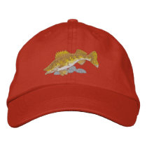 Walleye embroidered hats by ZazzleEmbroidery Walleye embroidered hats