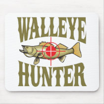 Walleye Hunter mousepads by FishNHuntObsessions Walleye Hunter mousepads