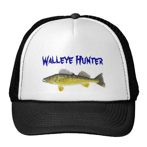 Walleye Hunter Trucker Hat Zazzle
