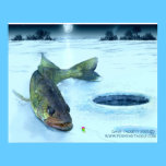 walleye ice print
