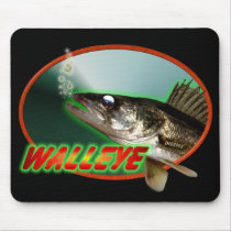 Walleye In Oval mousepads by DIGEPIX Walleye In Oval mousepads