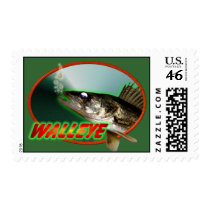 Walleye Oval Postage