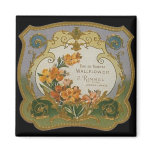 square magnet, custom magnet, vintage, victorian,