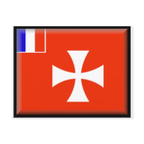 Wallis and Futuna Flag postcards