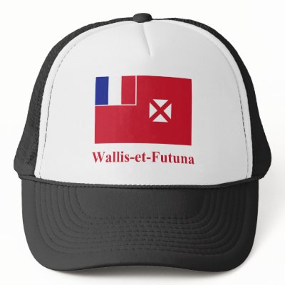 Wallis and Futuna Flag with Name in French Hat by Vexillophile