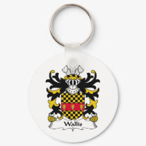 Wallis Family Crest keychains by coatsofarms Wallis Family Crest keychains