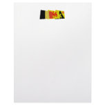 Walloon Brabant Waving Flags Trio Custom Letterhead