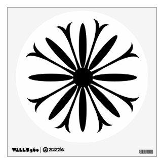 Black And White Flowers Wall Decals & Wall Stickers | Zazzle