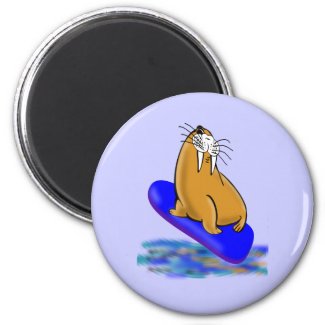 Wally The 

Walrus Goes Surfing magnet
