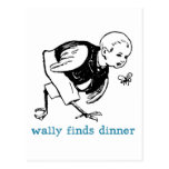 Wally's Dinner Postcard