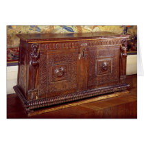 Walnut Sideboard, Lyonnais School Greeting Card