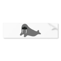walrus comic icon bumper stickers