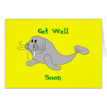 Walrus Get Well Soon Card Template