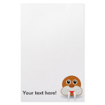 Walrus head cartoon custom stationery