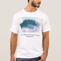Walrus Man and Mighty Tighty Rhymefish Face t-shirts