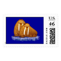 Walrus Pair on Ice Flow Stamp stamps