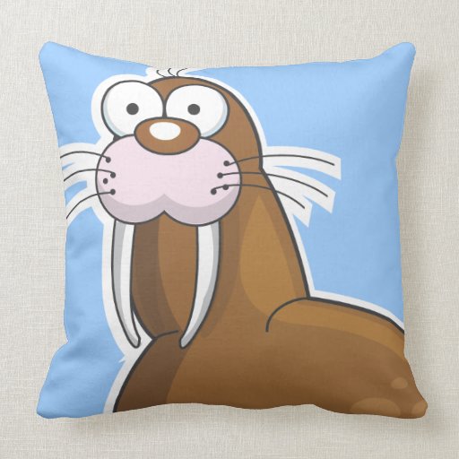 Walrus Throw Pillows