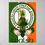 Walsh Clan Motto Poster Print