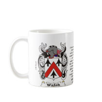 Walsh Family Coat of Arm mug by NemethArt Walsh Family Coat of Arm mug