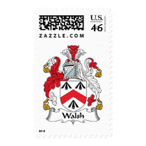 Walsh Family Crest Postage Stamp
