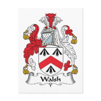 Walsh Family Crest postcards