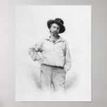 Walt Whitman, frontispiece to 'Leaves of