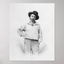 Walt Whitman, frontispiece to 'Leaves of