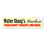 Walter Chang's Market bumper stickers