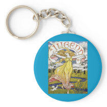 Walter Crane "Jugend" Art Nouveau Keychain