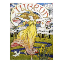 Walter Crane  "Jugend" Art Nouveau Poster posters