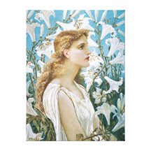 Walter Crane: Lilies Gallery Wrap Canvas