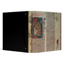 Walter Map taking down a story of the adventures Vinyl Binders