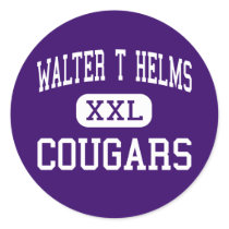 Walter T Helms - Cougars - Junior - San Pablo stickers by customteamsportswear Walter T Helms - Cougars - Junior - San Pablo stickers