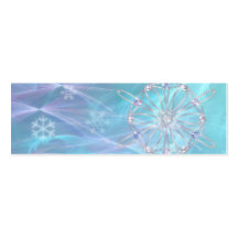 Waltz of the Snowflakes Bookmarks Business Card Template