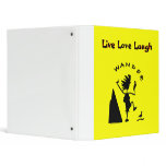 Wander In Black 3 Ring Binder