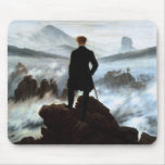 Wanderer above the Sea of Fog by Friedrich Mousepads