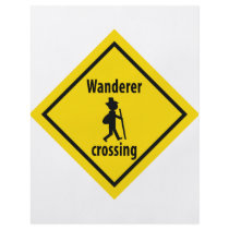 wanderer crossing icon flyer