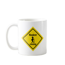 wanderer crossing icon mugs